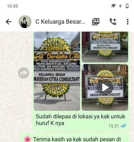 Pengiriman Papan Bunga Duka Grand Depok City